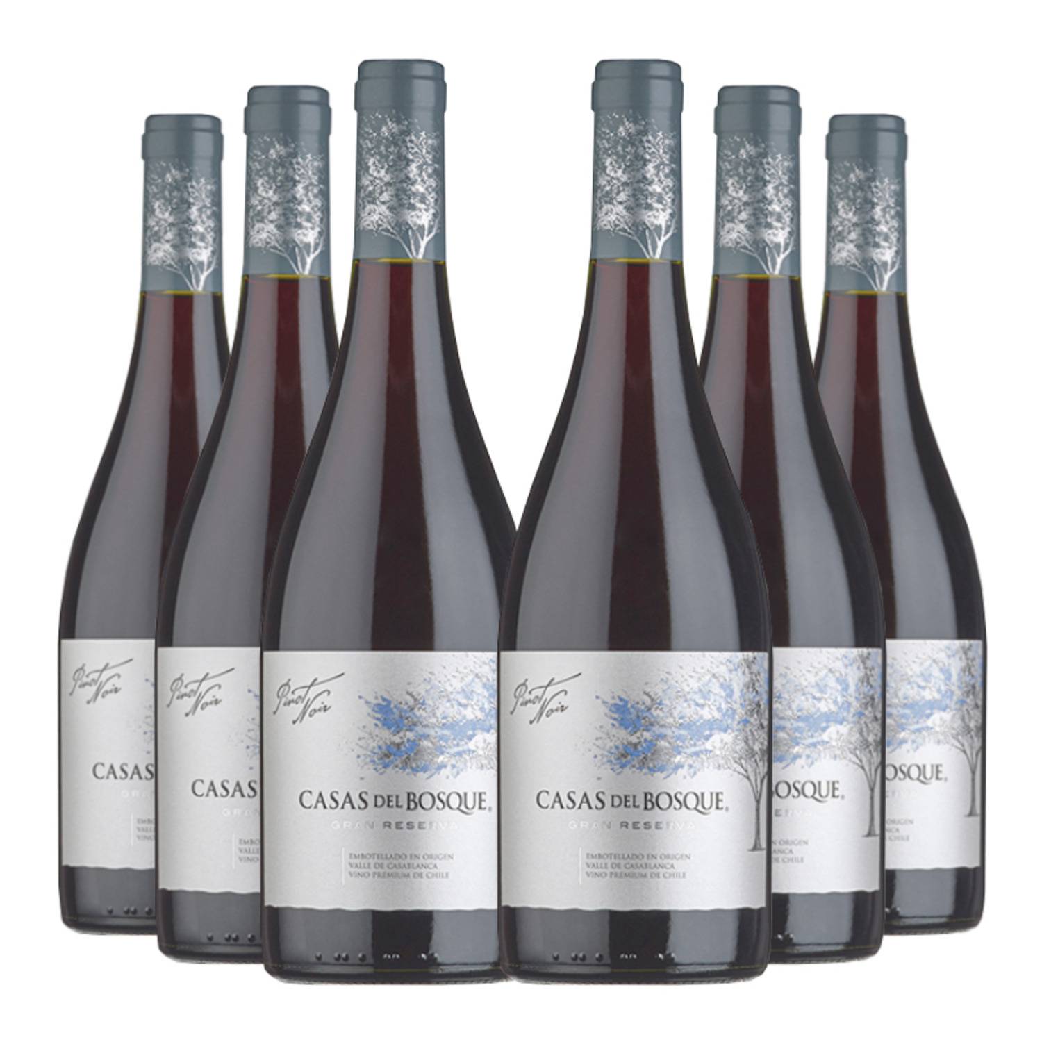 VINA CASAS DEL BOSQUE 6 Vinos Casas Del Bosque Gran Reserva Pinot Noir |  