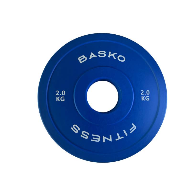 BASKO FITNESS - Discos Olimpicos 2.0 Kg Par Fraccionados