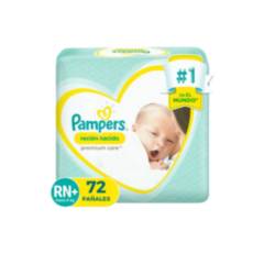 PAMPERS - Pañal Pampers Premium Care Recién Nacido RN+ 72 pañales