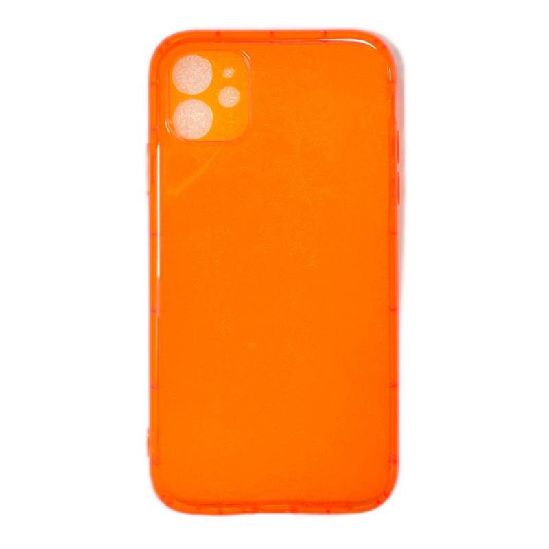 GENERICO - Carcasa TPU flexible para IPhone 11 Color naranjo