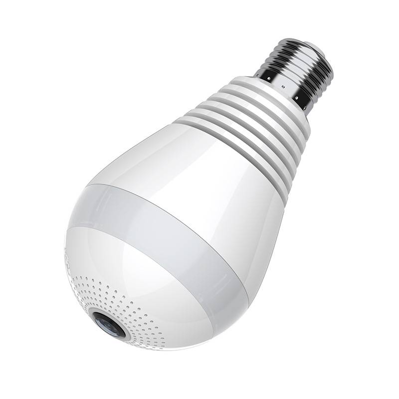 Cámara de vigilancia Cámara IP Bombilla de vigilancia E27 8 LEDs blancos