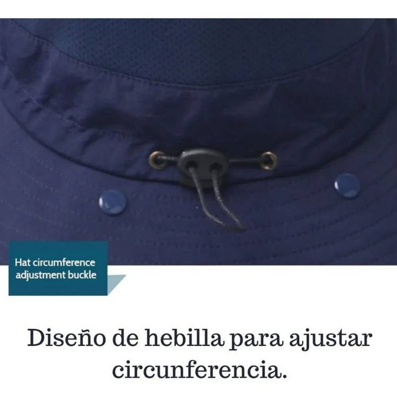 GENERICO Sombrero Gorro 3 En 1 Para Sol Guarda Polvo Trekking Pesca Negro