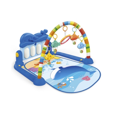 KANDY TOYS Gimnasio Cuna Alfombra Acolchada Bebe Azul