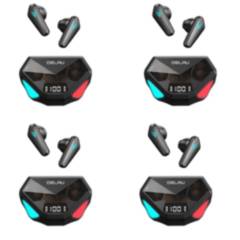 DELAV - Pack de 4 Audífonos Bluetooth New Gamer Delav Game Z9+ Wireless 5 hrs
