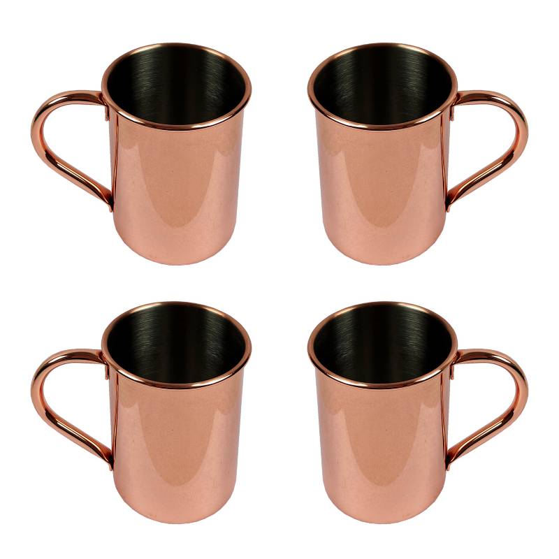 MANNO - Set 4 Mugs Cobrizados