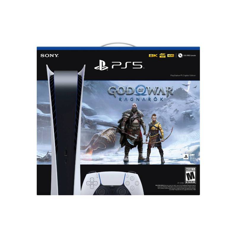 SONY - Consola Playstation 5 Digital + God of War Ragnarok