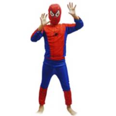 GENERICO - Halloween Niños Cos Disfraz - Rojo Spider-Man Talla S
