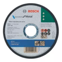 BOSCH - 50 Discos Corte Std Metal 4 1/2 115x1,0mm BOSCH