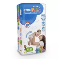 EMUBABY - Pañales Emubaby Premium - Talla M (m) - 42 Uds.