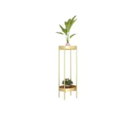 GENERICO - Pedestal para plantas redondo gold M 60x30