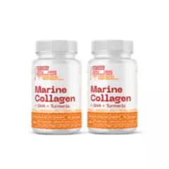 FULL COLAGENO - Colágeno Marino + DHA + Curcuma Suplemento 2 frascos 60 caps