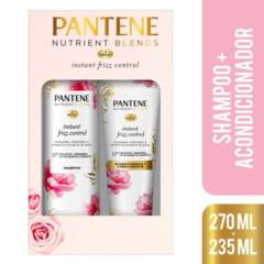 PANTENE - Shampoo 270ml + Acondicionador Pantene 235ml Frizz Control