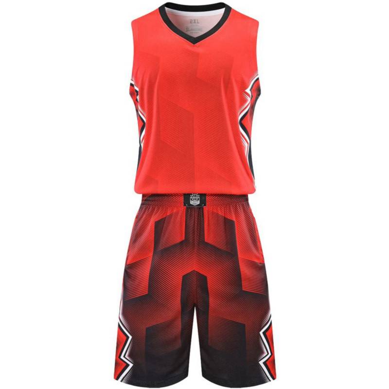 GENERICO Camiseta de baloncesto de uniforme rojo para hombres |  