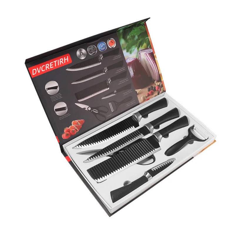 GENERICO Set De 6 Cuchillos Juego Cuchillos Cocina