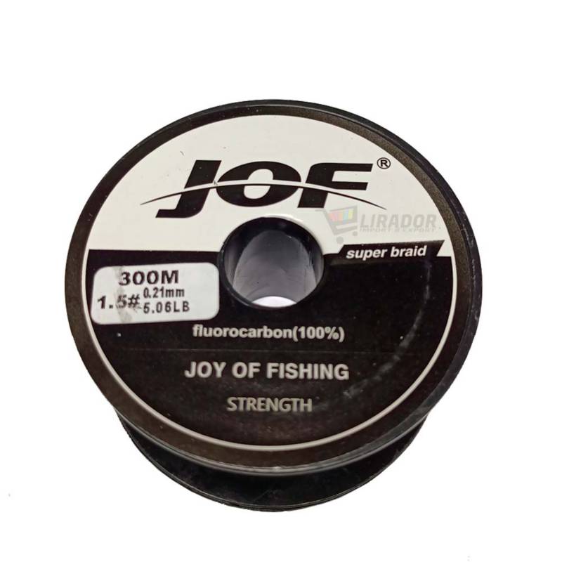 GENERICO JOF Nylon de pesca de fluorocarbono 021MM 300mt