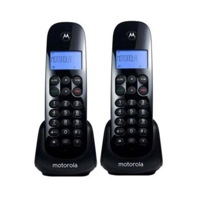 Teléfono Inalámbrico Motorola Duo M700-2 Negro Pack X 2