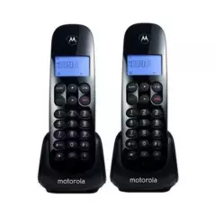 MOTOROLA - Teléfono Inalámbrico Motorola Duo M700-2 Negro Pack X 2