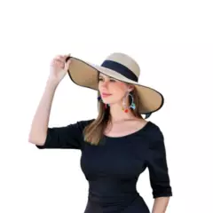 LUXURYJOYAS - Sombrero De Verano Tejido Paja 1ra Calidad Mujer