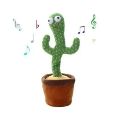 Cactus Bailarín Musical Repite voz Recargable juguete niños GENERICO