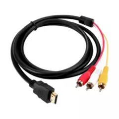 GENERICO - Conversor De Señal HDMI a 3 RCA - 150 cms. (1.5 mts.) De Largo / GTI