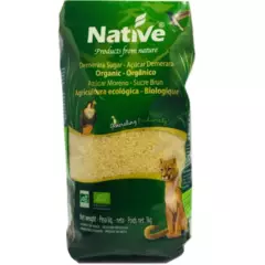 NATIVE - Azúcar Rubia  Orgánica Native 3 Kilos - Sin Gluten - 3x1