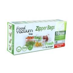 FOOD VACUUM BAG - Pack 10 Bolsas al Vacío para Alimentos FVB con Bomba Extractora