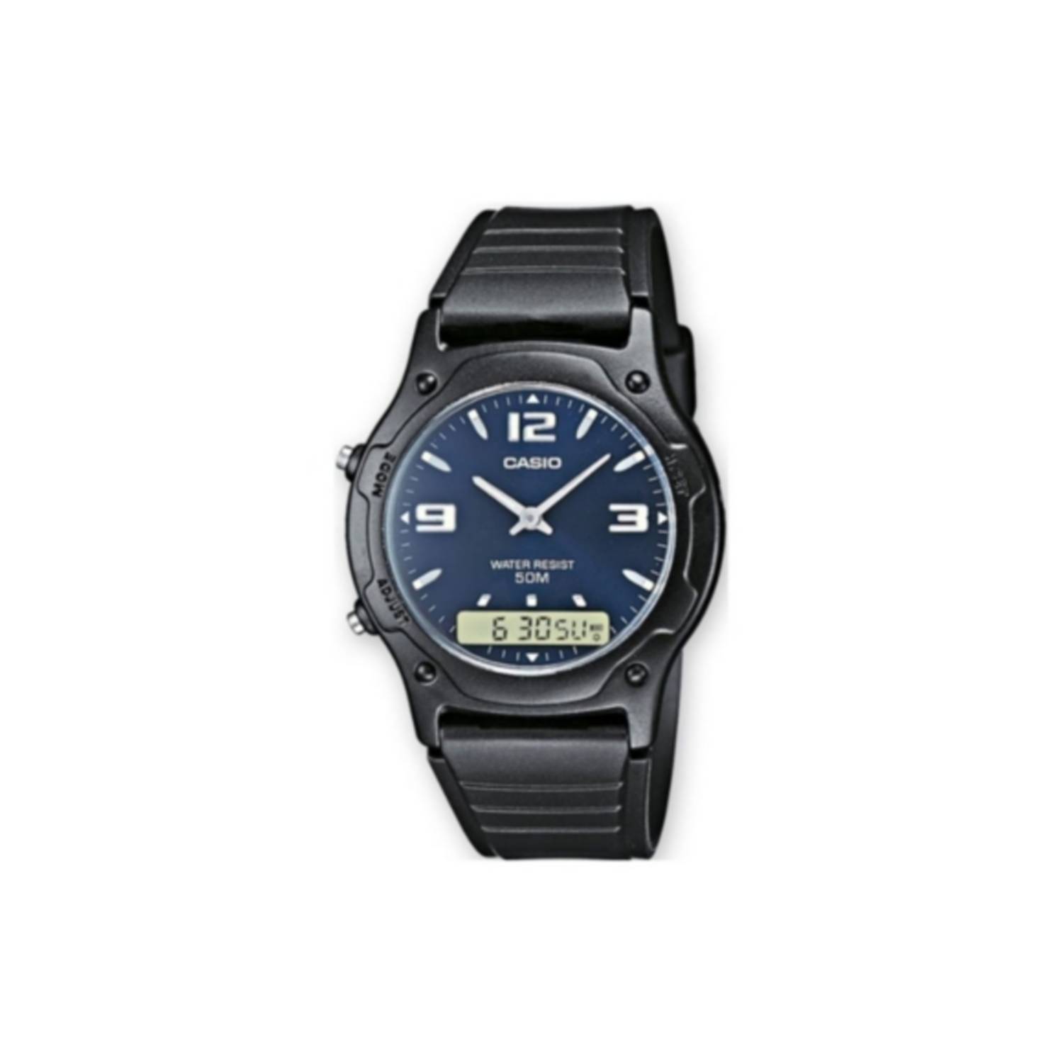 Casio Colección Reloj Hombre AEQ-100W-1AVEF, Negro/Blanco, Pulsera