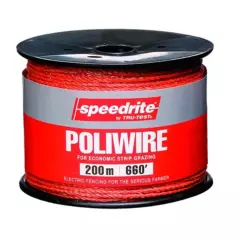 GENERICO - Rollo Cable Poliwire Naranjo  Para Cerco Eléctrico 250m Speedrite
