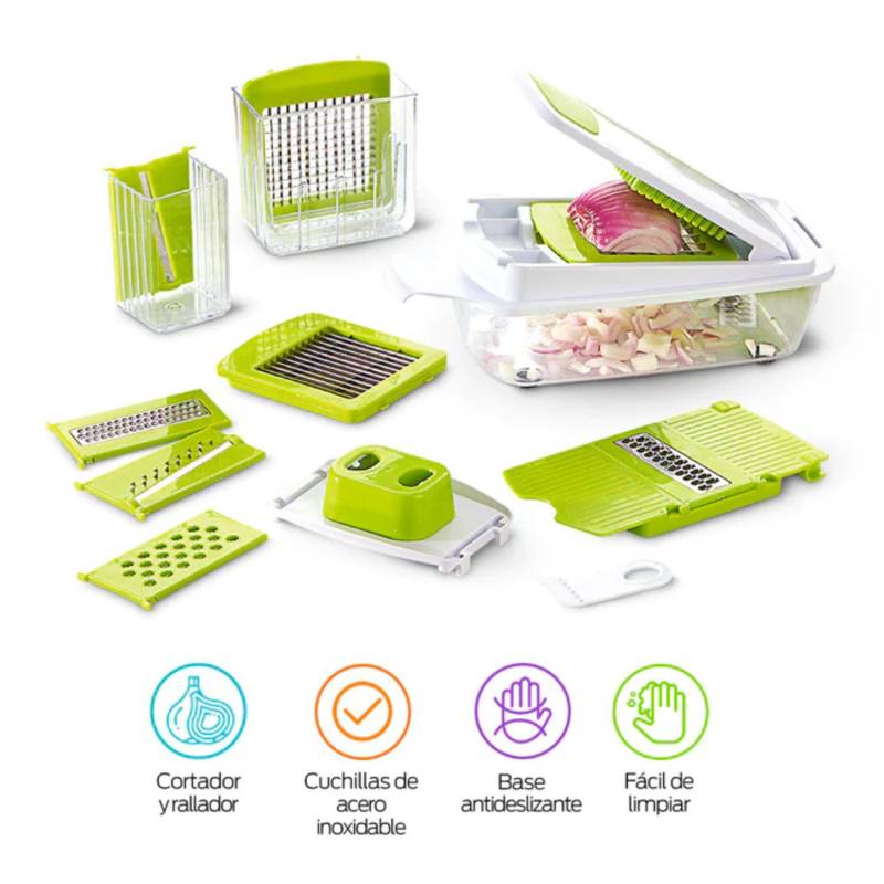 Procesador de Alimentos Redlemon Picador de Verduras Cortador Manual