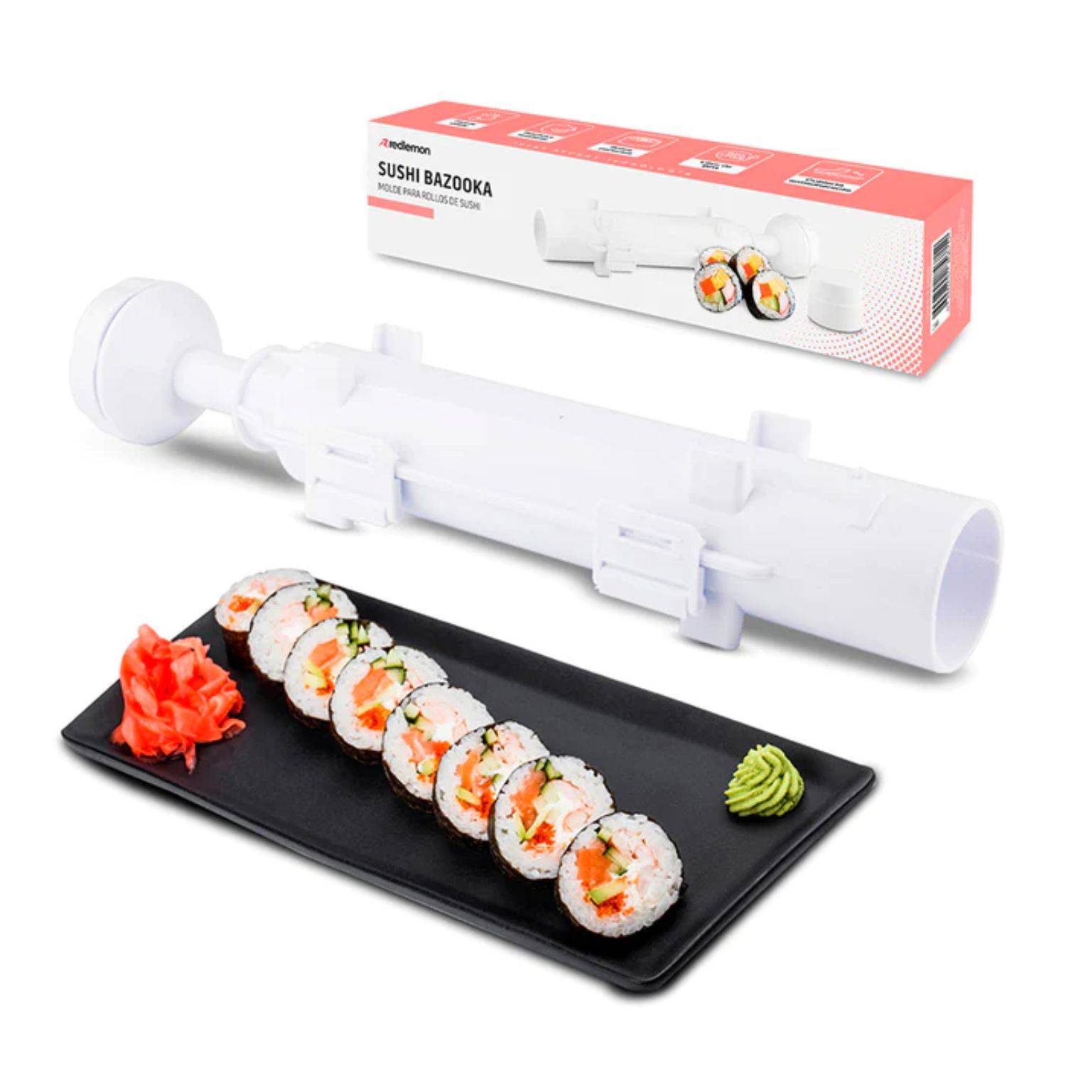 Máquina para hacer Sushi DIY, máquina para hacer rollos de Sushi, molde para  Sushi japonés, accesori oso de fresa Electrónica