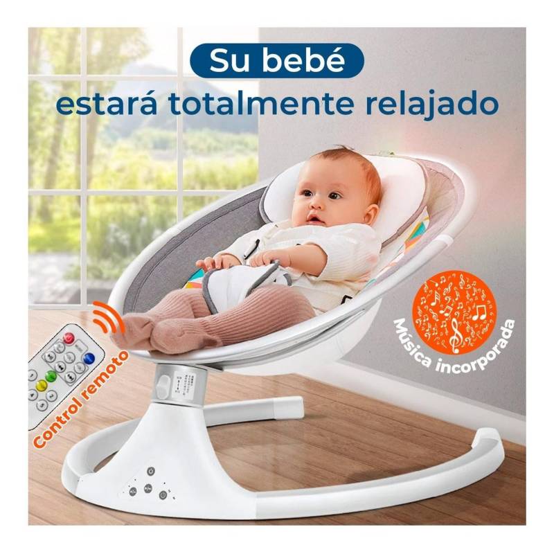 Humillar Escoger construcción GENERICA Silla Cuna Mecedora Automática Bebe Control Remoto - Rosa |  falabella.com