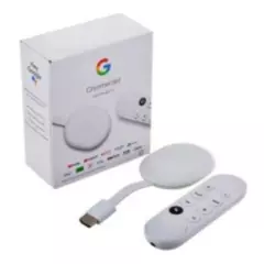 GOOGLE - Google Reproductor de Streaming Blanco Chromecast con Google Tv HD Snow