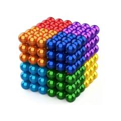 PUNTO STORE - Cubo Didáctico Magnetico De 216 Bolitas 3mm Multicolor - Ps
