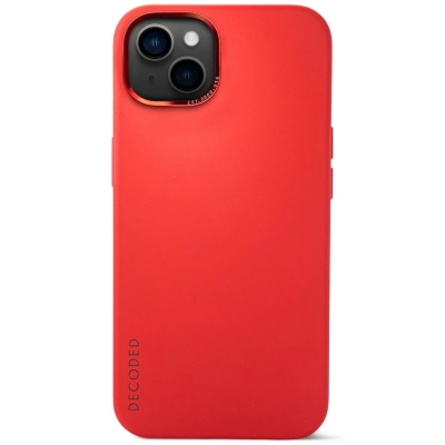 Funda silicona Decoded con MagSafe para iPhone 13 Rojo