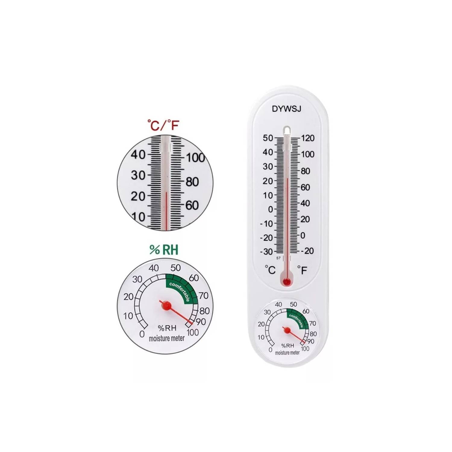 GENERICO Termometro Higrometro Analogico Medidor Temperatura Humedad