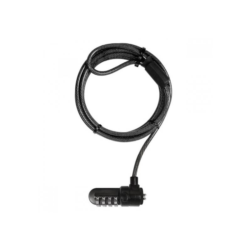 KLIP XTREME - Cable de seguridad Klipxtreme Bolt II 4 dígitos 1.5m Negro