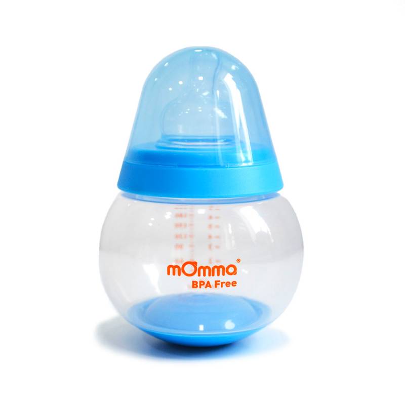 MOMMA - Biberon BPA free desde 4 meses Azul
