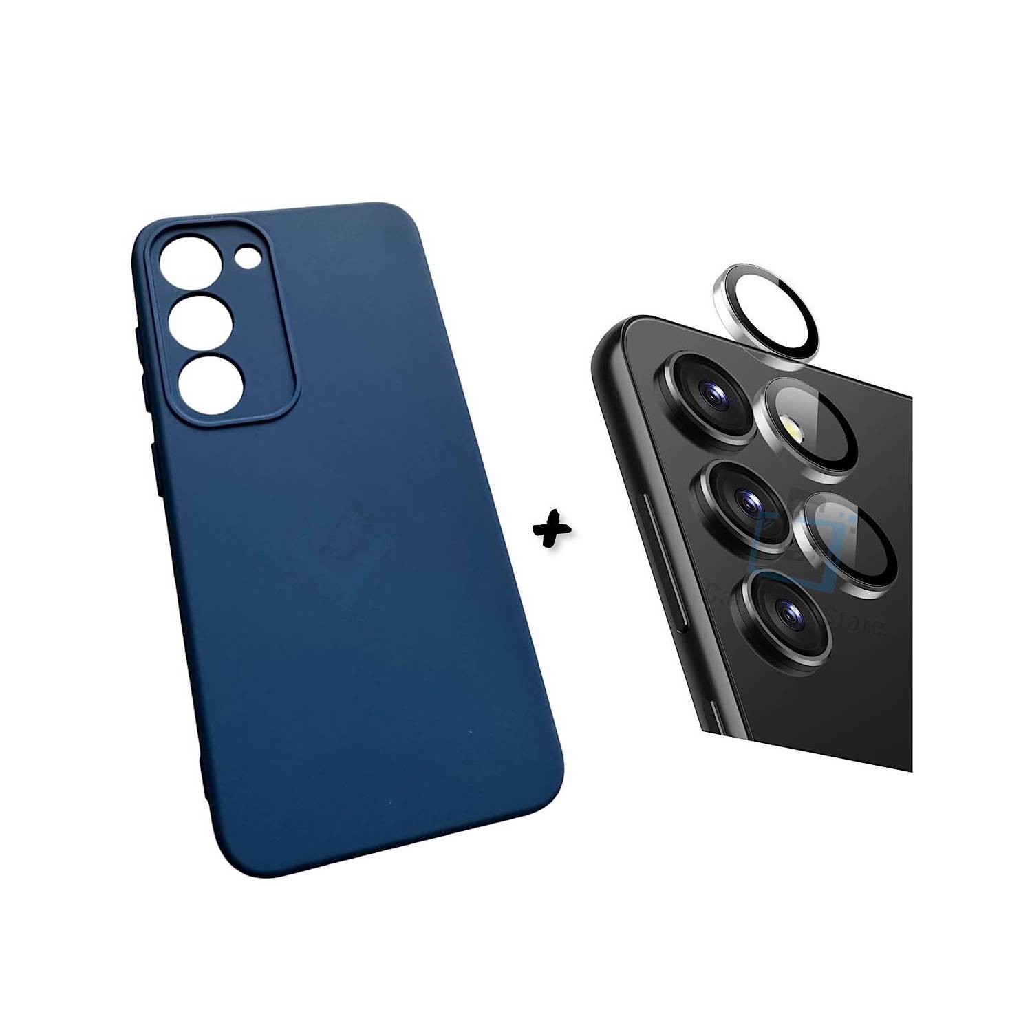 GENERICO Carcasa Para Samsung S23 Ultra Azul - Protector Camara