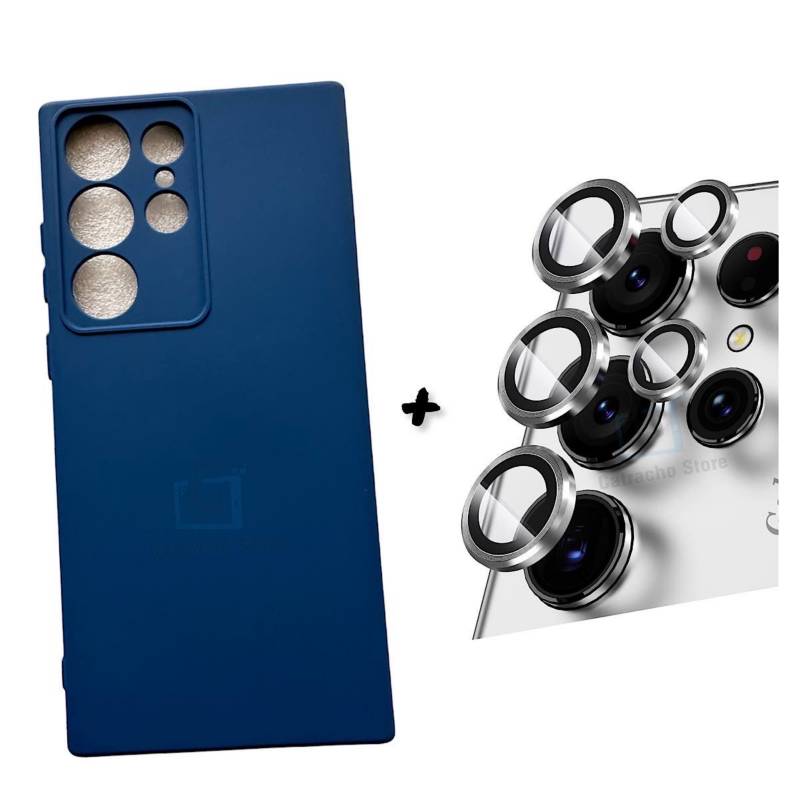 GENERICO Carcasa Para Samsung S23 Ultra Azul - Protector Camara
