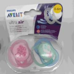PHILIPS - Philips Avent Chupete Ultra Air 06 meses rosa nube