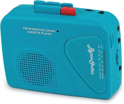 GENERICO Reproductor de CD Radio FM Bluetooth USB de montaje en pared Azul