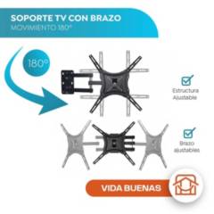 HOME DESIGN - Soporte Tv Con Brazo Acero 180º