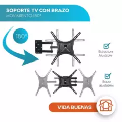 HOME DESIGN - Soporte Tv Con Brazo Acero 180º