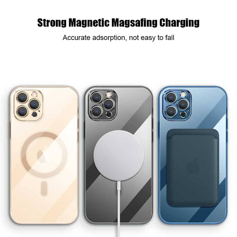GENERICO Carcasa transparente Magsafe compatible con iPhone 13 Pro