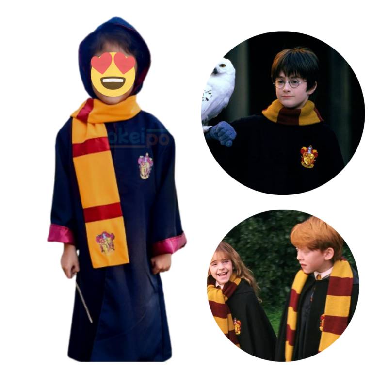 GENERICO Disfraz Harry Potter Niños Traje Talla 12