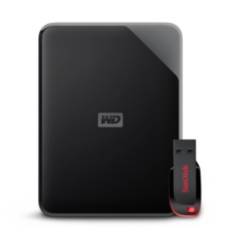 WD - Pack Disco Duro Elements 2Tb  Pendrive 32Gb Sandisk