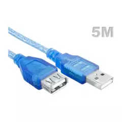 XPROHD - Cable USB 5 Metros 2.0 Macho-Hembra Azul XPROHD