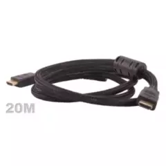 XPROHD - Cable HDMI 20 Metros Cordon Reforzado 24 AWG Macho-Macho XPROHD