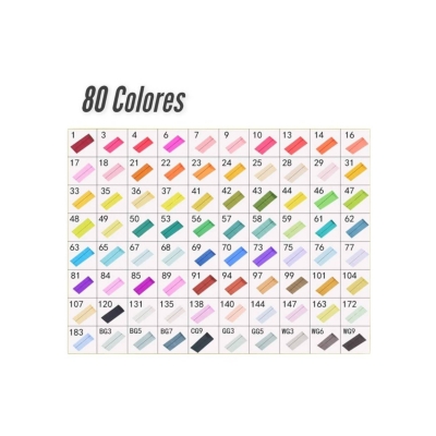Marcadores Touchfive 80 Lapices Colores Profesional