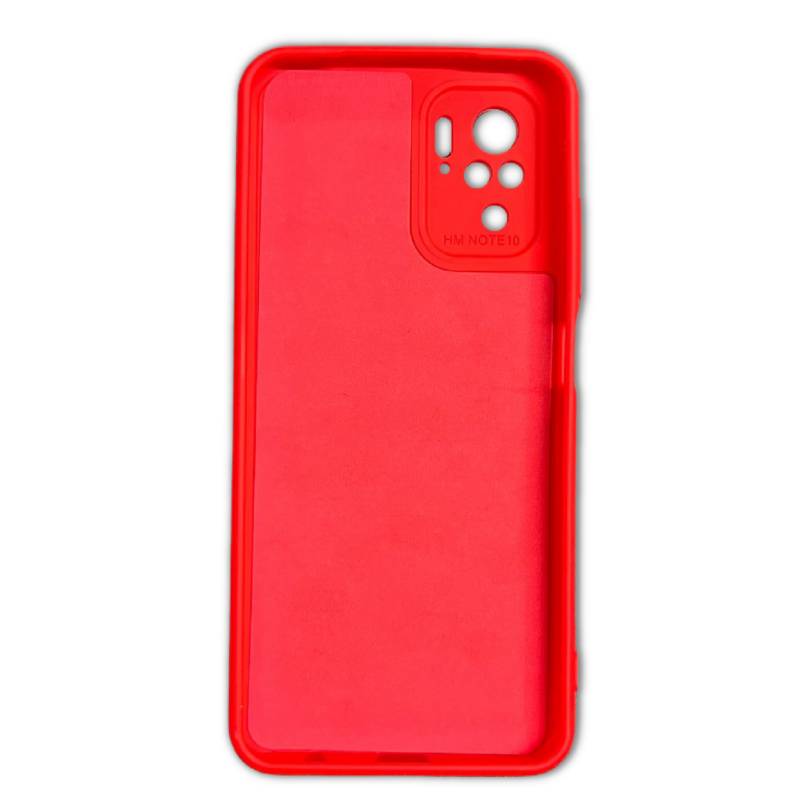 Case antigolpes para Redmi Note 10 y 10S Color Rojo